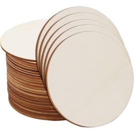 Wooden Coasters, Blank Coasters, Wooden Coasters for Crafting, Wooden Coaster, Wood Coasters, Wooden Circles for Craft, Round Wood Slices for Craft, Painting, Ornaments and Home Decoration(100Pcs 5cm)