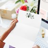 60 Sheets Stationery Letterhead Paper Greenery Letter Paper Eucalyptus Leaves