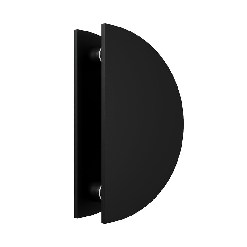 HMXBTO Half-Round Pull Handle, Double-Sided Heavy-Duty Aluminum Push-Pull Handle, Commercial-Grade