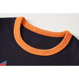 Boys Pyjamas Long Sleeve 4-Piece Set Sleepwear 100% Cotton Childern Clothes Plane Rocket Printed Nightwear 4 Years