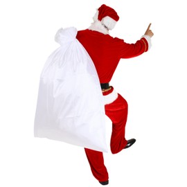 Clear Stone Cosplay Santa Bag Extra Large White