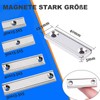 10pcs Magnets Bar with Holes, 20Kg+ Pulling 40x13.5x5mm Neodymium Magnets