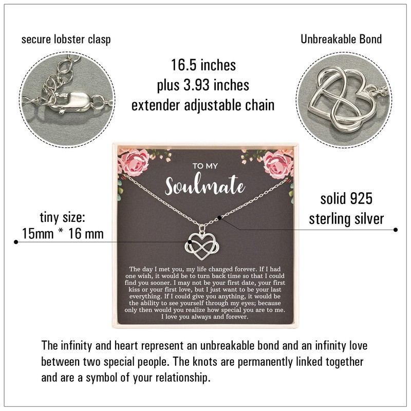 RareLove Gifts for Wife from Husband, My Soulmate Pendant Jewellery