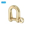 PATIKIL D-Ring Shackles, 3Pcs 1/4 Inch Inside Width Solid Brass
