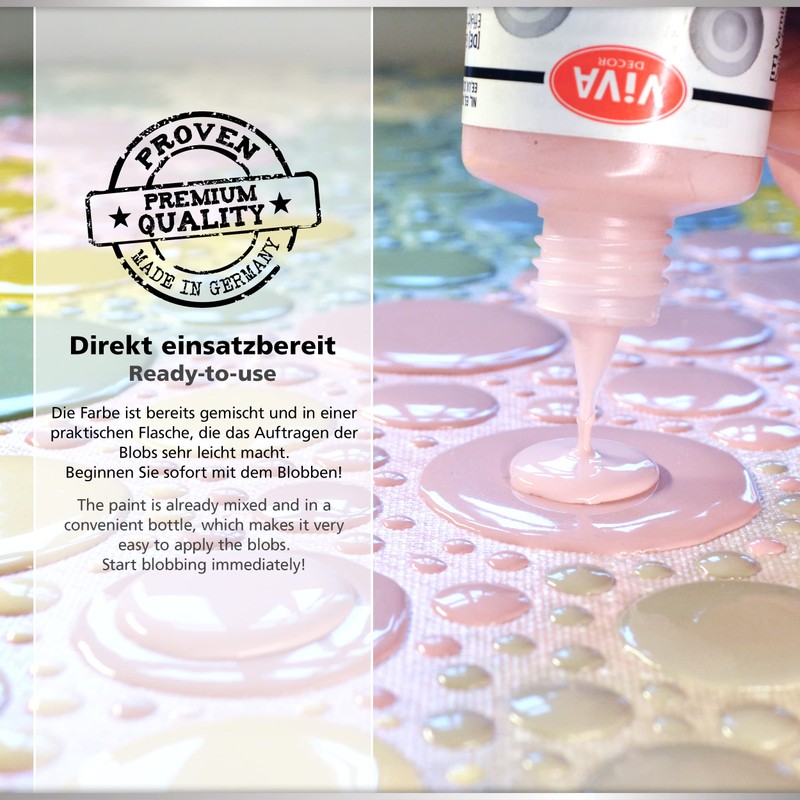 Viva Decor Blob Paint Starter Set 6 x 90ml -