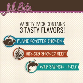 Lil' Bitz Assorted Pack Training Treats, Soft, Tasty, Grain-Free, Perfect for Training and Spoiling, Irresistible Aroma, Low Calories, Natural, 3-Pack