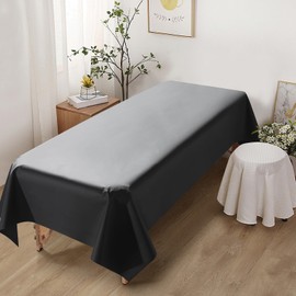 Massage Table Sheets Durable PVC,51 x 87 Inch Reusable Wax Mat Pad Waterproof Massage Bed Cover Sheet,Breathable Proof Massage Spa Bed Cover Bed Sheets(Black)