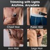 Zesuti 2-in-1 Manscape Trimmer for Men,Body & Groin Hair Trimmers