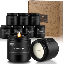 9 Pack Scented Candles Set Gifts for Men, Aromatherapy Candle Set with Scents （Lavender/Sandalwood Rose/Leather）- Gift for Dad, Boyfriend, Birthday, Father’s Day, Anniversary，Christmas Gifts