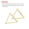 sourcing map 20Pcs Triangle Earring Beading Hoop, Triangle Hollow Frame