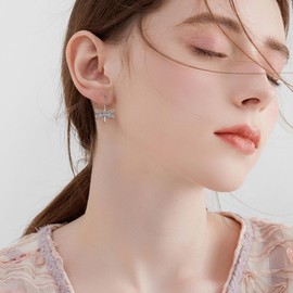 POPLYKE Dragonfly Earrings for Women 925 Sterling Silver Dragonfly Filigree Earrings Jewelry Gift for Girls (Dragonfly)