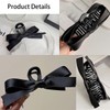 4 PCS Black Bow Hair Claw Clip Big Bow Claw