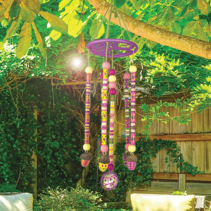 Nebulous Stars Wind Chimes, Bamboo, Multicoloured, Normal