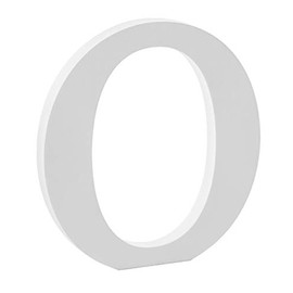 Libetui Wooden Letter A-Z, Wooden Letter for Home, Living Room Children's Room Decoration, for Birthday, Party, Wedding, Café White Colour, Size 20 cm