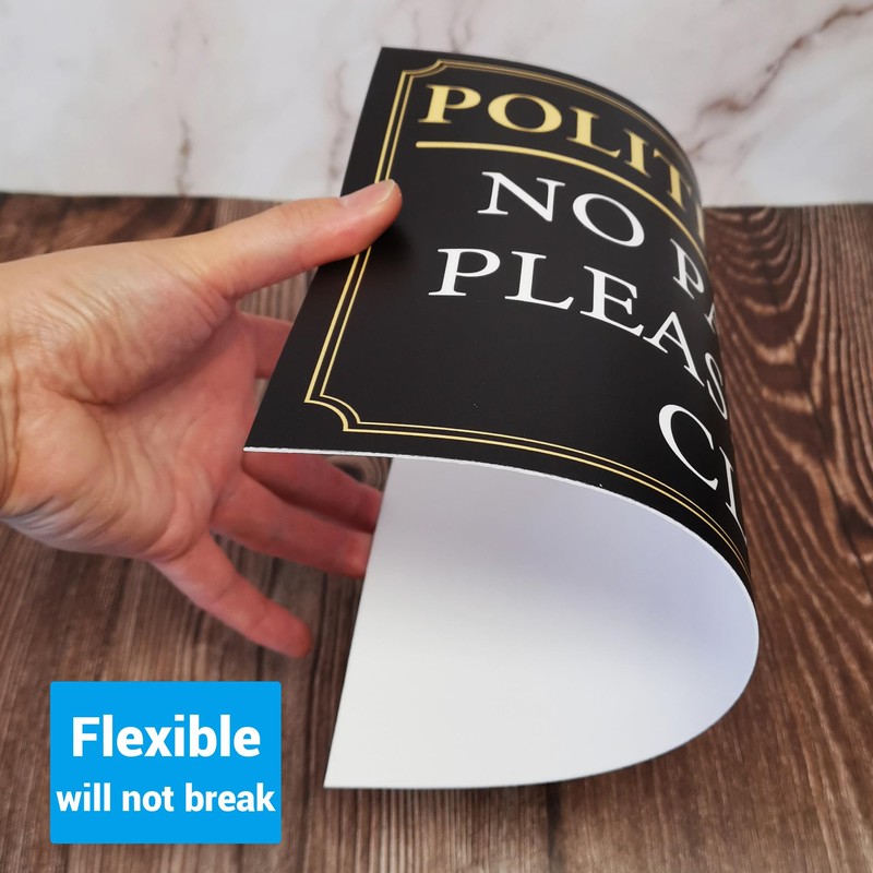 Black And Gold ‘POLITE NOTICE’ and 'No Parking Please Leave