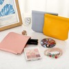 Pocket Cosmetic Bag Leather Storage Portable self-Closing Water-Resistant - Chic