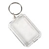 WaigN Transparent Acrylic Keychain Frame - Double-Sided Photo Insert Keyring,