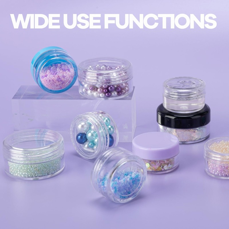 10 Gram 100 Count Sample Containers, Small Plastic Containers with