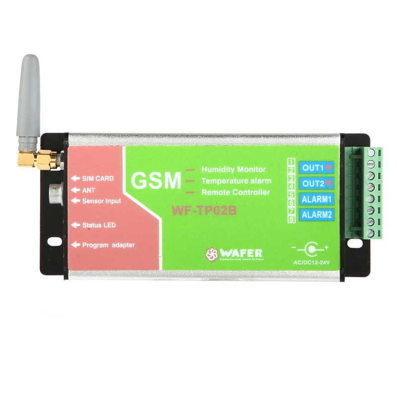 WF TP02B GSM Temperature Alarm Controller Remote Control SMS Sensor