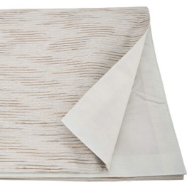 SARO LIFESTYLE 1410.S14108B Evelina Collection Woven Metallic Fused Design Table Runner, 14" x 108", Silver