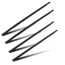 LUJUNTEC 4PCS Automotive Weatherstrip Window Seal Replacement for 2016-2021 For Honda For Civic 4 Door Sedan - 72450-TEA-T01 72410-TEA-T01 72950-TEA-T01 72910-TEA-T01 - Black Window Molding Trim