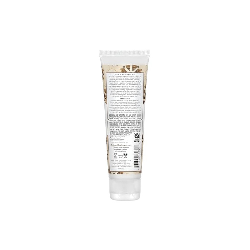 Nubian Heritage Hand Cream, Raw Shea and Myrrh, 4 Ounce