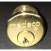 MEDECO HIGH SECURITY RIM CYLINDER PART # 10-0300N-02 BRASS IN