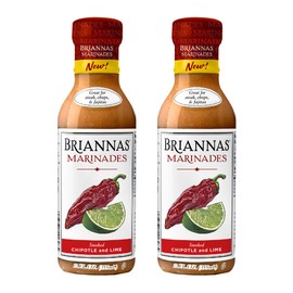 BRIANNAS - Smoked Chipotle and Lime Marinade - Small Batch, Gluten Free, Vegan Marinade made with Premium Ingredients - 12 oz. Bottles - 2 Pack