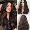 Alitozz Wigs for Women Wavy Wig with Upgraded Strands Middle