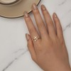 925 Sterling Silver Gold-Plated Ring for Women, Airplane Statement Ring,