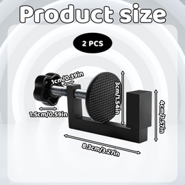 2 Black Adjustable G Clamps, Small Clamps for Woodwork, Universal Table Clamps, Aluminum G Clamps for Woodworking and DIY Projects, Secure Fixing for Hand Tool Parts