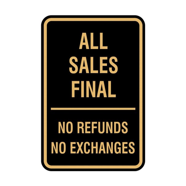 Signs ByLITA Portrait Round All Sales Final No Refunds No