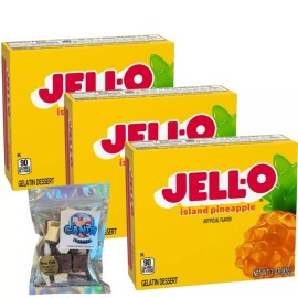 Jell-O Gelatin Dessert Mix 3oz w/ 1oz Ice Cream Bites (Island Pineapple)