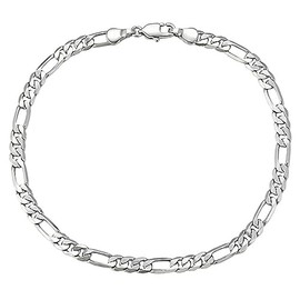 AT Jewellery - 925 Sterling Silver Men's Boy's Curb-Link Chain Bracelet