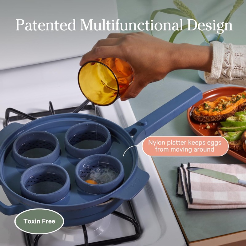 Our Place Silicone Egg Poacher Add-On - Easy-Use Poaching Set