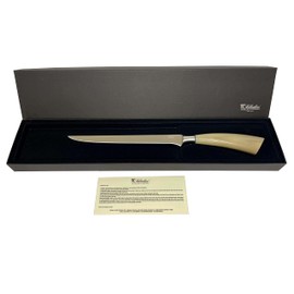 Coltelleria Saladini Stainless Steel Fillet Knife with Ox Horn Handle, 6-Inch