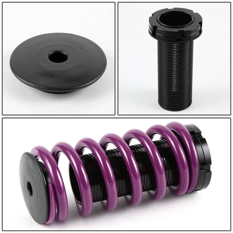 Auto Dynasty Compatible with Civic/CRX/Del Sol/Integra Aluminum Scaled Coilover Kit