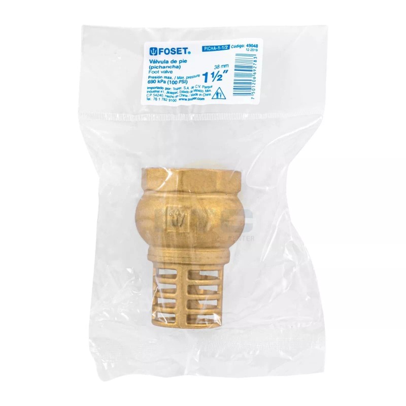 Foset PICHA-1-1/2 Pichancha with brass grid 1-1/2"