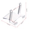 JuxYes 10 Pack Clear Display Stand Easel, Plastic Plate Display