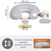 Dilamababy - Small Nursing Pillow with 2 Pillowcases 100% Oeko-Tex