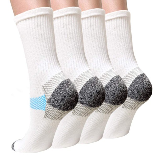 Iseasoo Calcetines de compresión para mujeres y hombres para la circulación – Fascitis plantar antiampollas, calcetines deportivos para correr atlético (S/M)