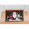 St. Nicholas Square Three Friends Christmas Rug Snowman, Santa Claus,
