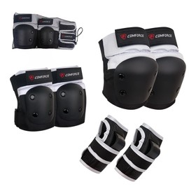 COMFORCE Kinder Knieschützer Ellenbogenschützer Handgelenkschützer 6 in 1 Schutzausrüstung, Rollschuhschützer, Knieschützer Ellenbogenschützer Handgelenkschützer für Reiten, Skaten