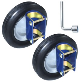 GUSUHAWK 2 Pack Farm Gate Wheel Replaces S16100600, Fence Wheel for Round Tube Gates 1-5/8" to 2" Diameter, Allows Easy Opening and Closing, Prevents Sagging
