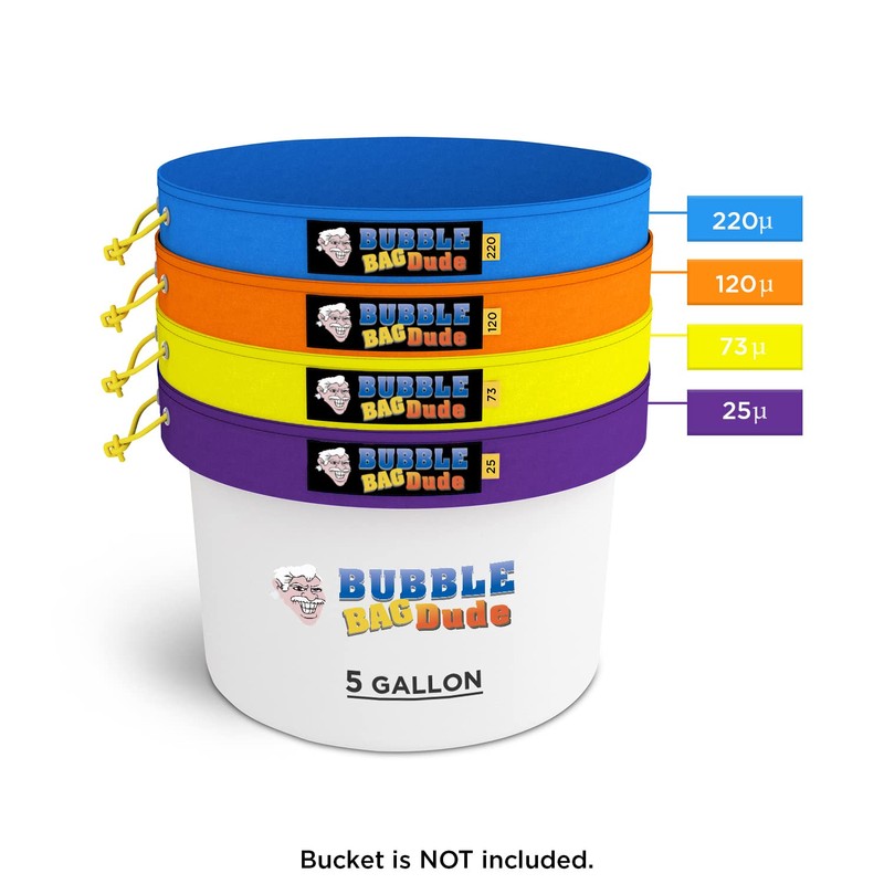 BUBBLEBAGDUDE Extraction Bags 5 Gallon 4 Bags Set - Herbal
