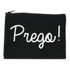 FASHIONISGREAT Prego Pregnancy Announcement Cosmetic Makeup Bag Black Small