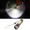 4Pcs Retractable Flashlight COB LED Zoom Flashlight Rechargeable Strong Light