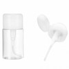 Transparent 100ml Empty Bottle for Remover, Travel, Makeup, Cosmetics, Dropper 100ml Press Dispenser Bottle 4ea