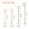Oubaka 5Pcs Bag Extender Chain Purse Extender Chain Bag Strap