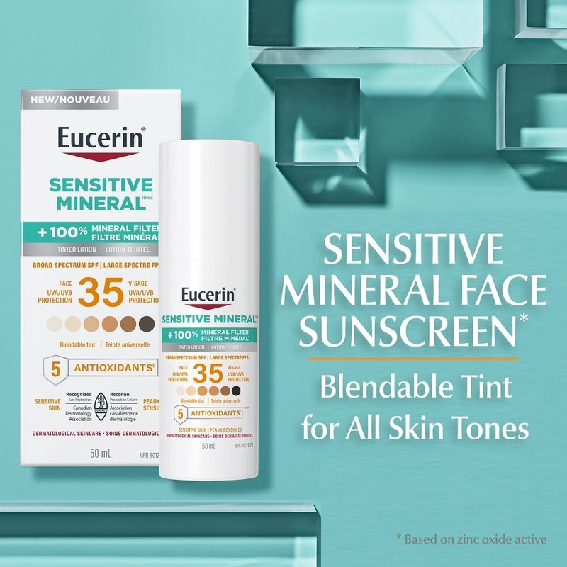 Eucerin Sun Tinted Mineral Face Sunscreen Lotion SPF 35 |